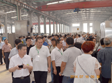參會代表參觀興隆機(jī)械